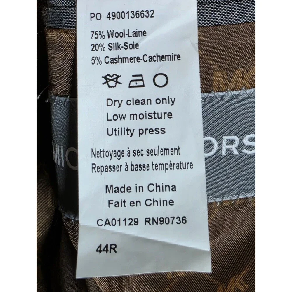 Michael Kors Suit Jacket Brown Classic Fit Wool Blend Blazer Men’s 44R - Picture 5 of 8
